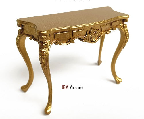 Louis XV Rocco Hall Table, Gold