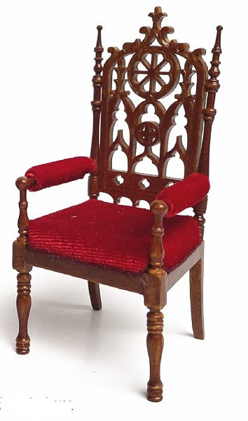 Jacobean Wanscot Arm Chair, Walnut