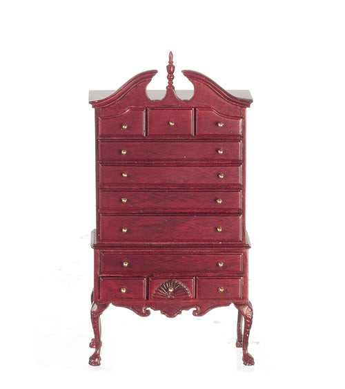 Chippendale Chest on Chest, Mahogany