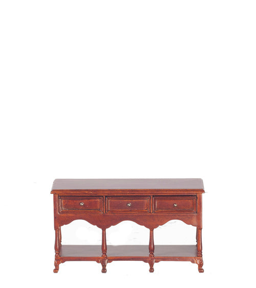 Colonial Style Credenza, Walnut