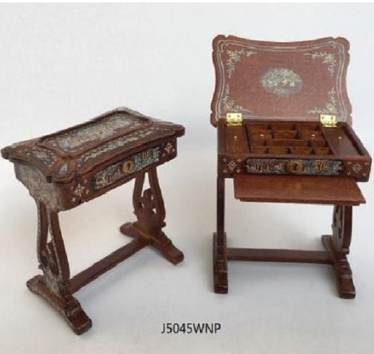 Victorian Antique Oriental Sewing Box