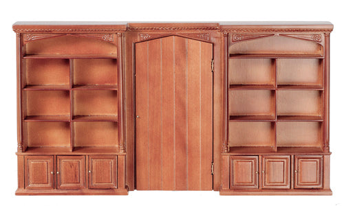 Tudor Bookcase Wall, Walnut