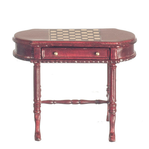 Regency Oval Game Table, Mahogany