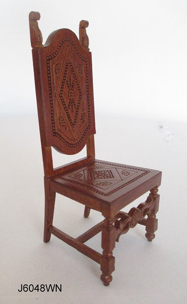 Spanish Highback Chair, Walnut