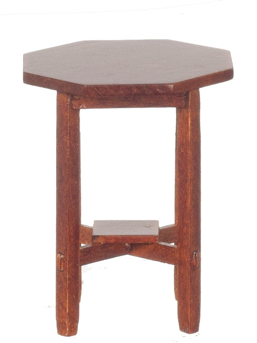 Mission Octagon Side Table, Walnut