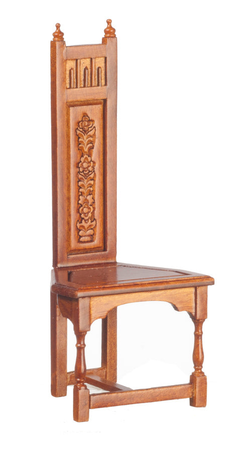 Tall Back Gothic Chair, Walnut