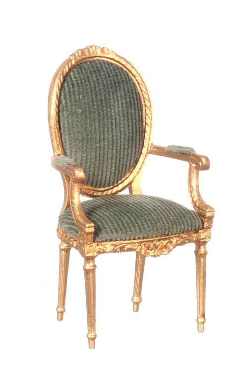 George III Open Arm Chair, Walnut