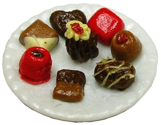 Fancy Chocolates on Plate