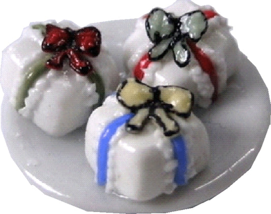 Christmas Petit Fours on Plate