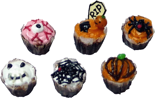 Halloween Cupcakes, 6pc