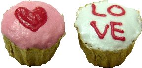 Valentine Cupcakes, Pink & White