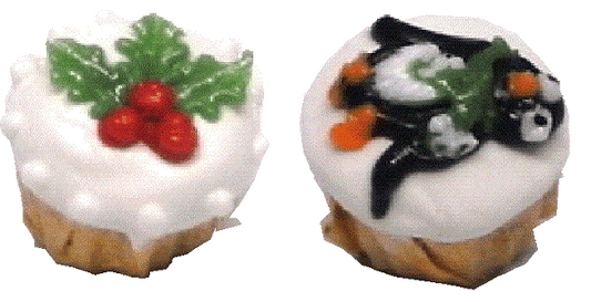 Christmas Cupcakes, 2pc