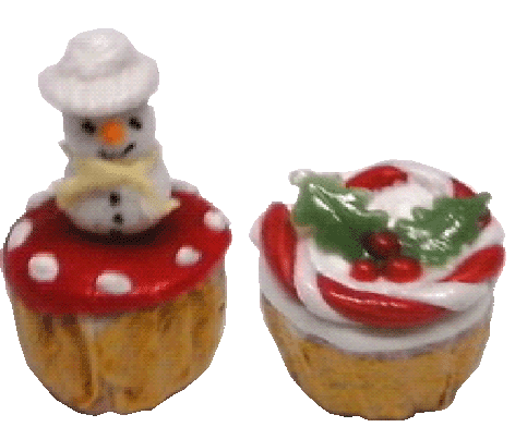 Christmas Cupcakes, 2pc