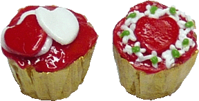 Valentine Cupcakes, Red