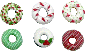 Christmas Donuts, 6pc