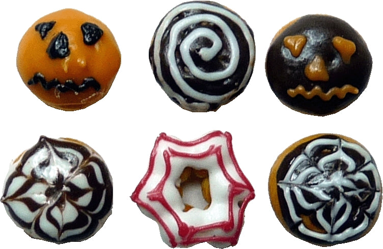 Halloween Donuts Pastries, 6pc