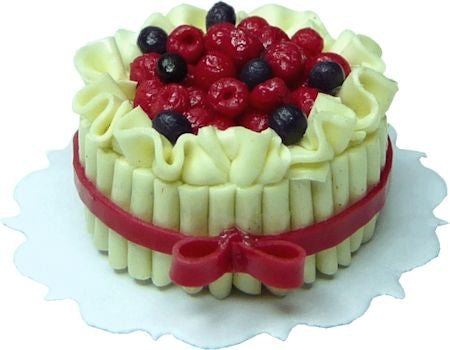 Fancy Fresh Fruit Filled Cake