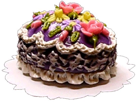 Fancy Easter Egg Cake, Purple