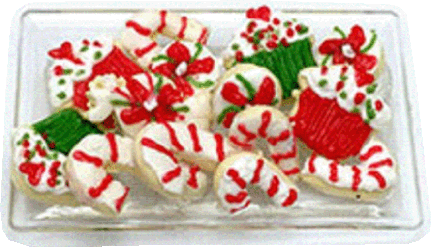 Christmas Sweets on Clear Tray