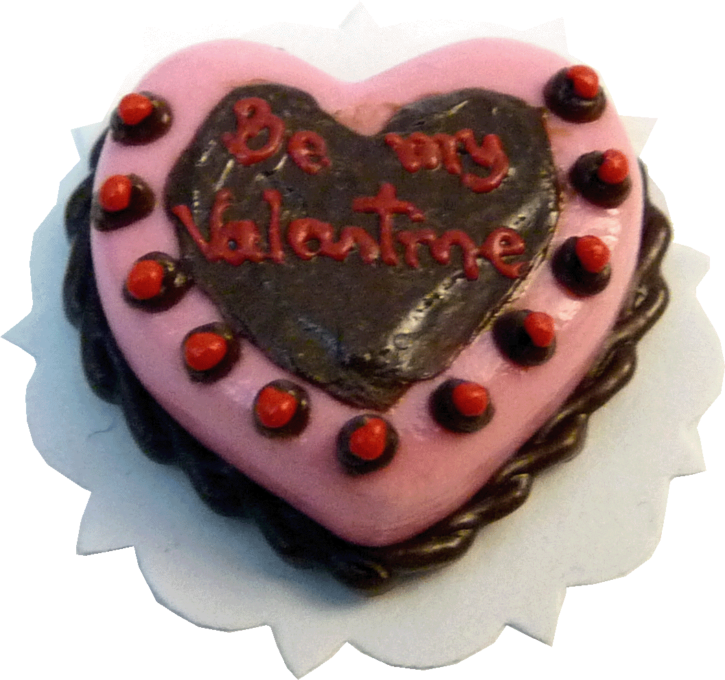 Pink Chocolate Valentine Cake