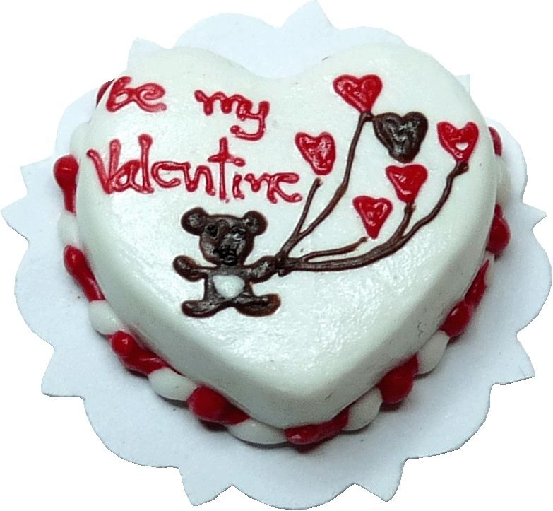 Valentine Teddy Bear Cake