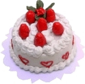 Strawberry Heart Cake