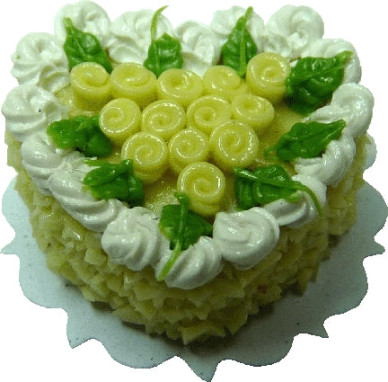 Yellow Floral Heart Cake