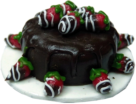 Chocolate Covered Strawberry Cake