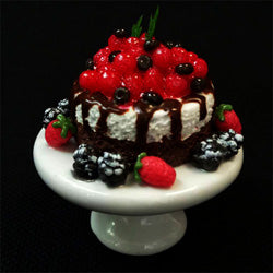 Cake with Fruit on Stand