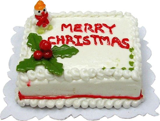 Merry Christmas Sheet Cake, Snowman