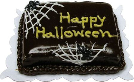 Halloween Cobweb Sheet Cake