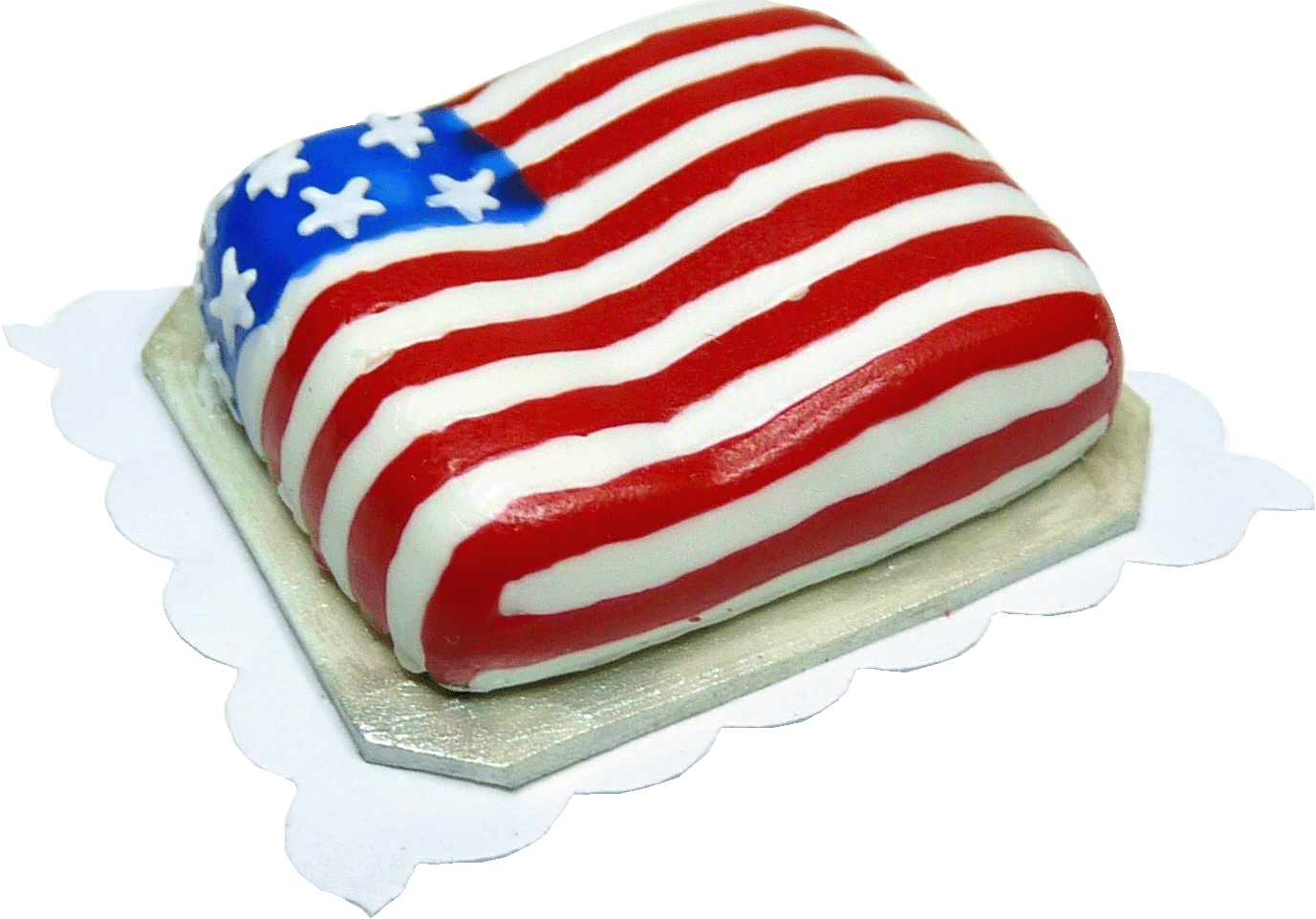 Waving Flag Sheet Cake