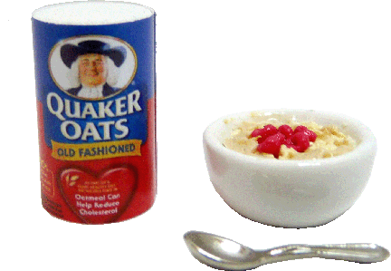 Oatmeal Box, Bowl & Spoon