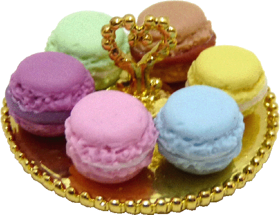 Macarons on Gold Tray