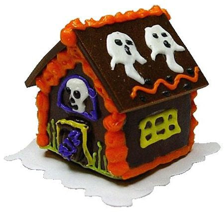 Halloween Gingerbread House, Ghost & Skull