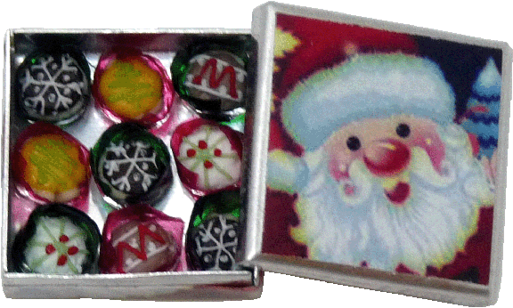 Christmas Cookies in Santa Tin