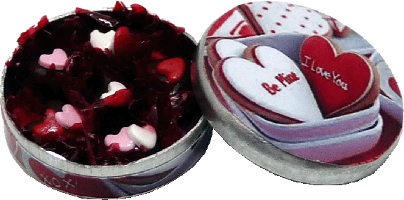 Heart Chocolates in Round Tin