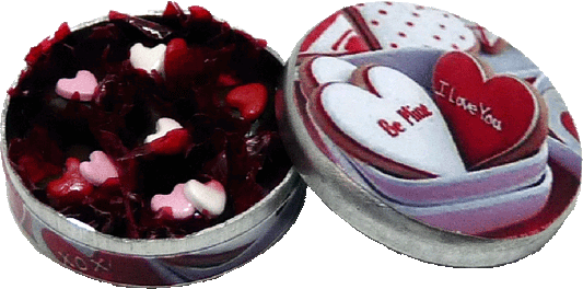 Heart Chocolates in Round Tin