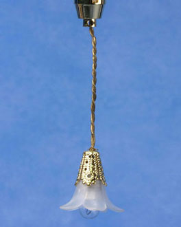 Frosted Flower Ceiling Fixture