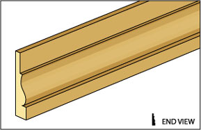 Door/Window Casing, 1/2" Scale