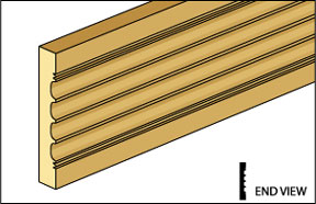 Door & Window Casing, 1/2" X 24"