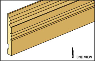 Baseboard, 1/2" X 24", BBB-16