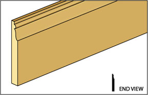 Baseboard, 1/2" X 24", BBC-16