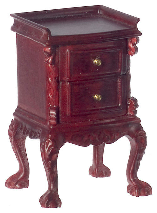 Chateau Lorraine Night Table, Mahogany