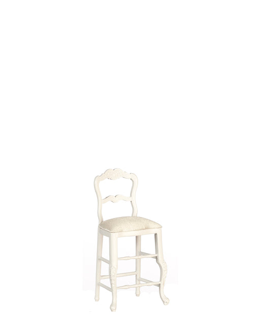 Kitchen Stool Chair, White
