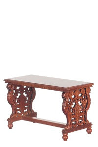 Gryphon Library Table, New Walnut