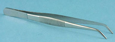 Tweezers, 4.5" Curved Pointed