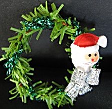 Christmas Wreath, Santa