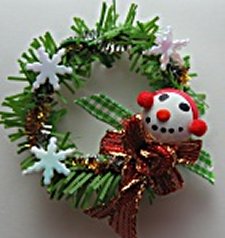 Christmas Wreath, Snowman