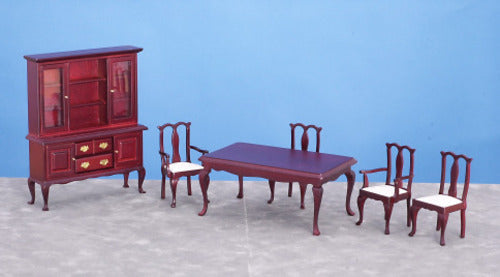 Dining Room Set, 6pc, Mahogany